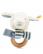 Steiff Baby Leno the Lamb Grip Toy Rattle - 12 cm