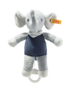 Steiff GOTS Organic Cotton Elliot Elephant Musical Toy - 22cm 