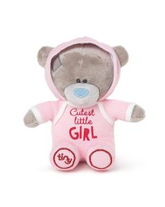 Me to You Tiny Tatty Teddybär, süßester Kapuzenpullover für kleine Mädchen, 10,2 cm