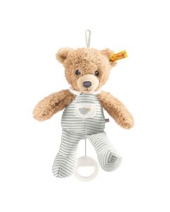 Steiff Sleep Well Music Box Grey Teddy Bear - 20 cm