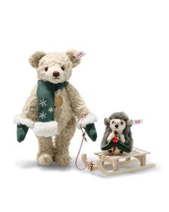 Steiff Limited Edition Teddies for Tomorrow Teddy bear with Hedgehog - 25 cm