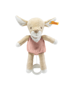 Steiff GOTS Organic Cotton Raja Deer Musical Toy - 22 cm