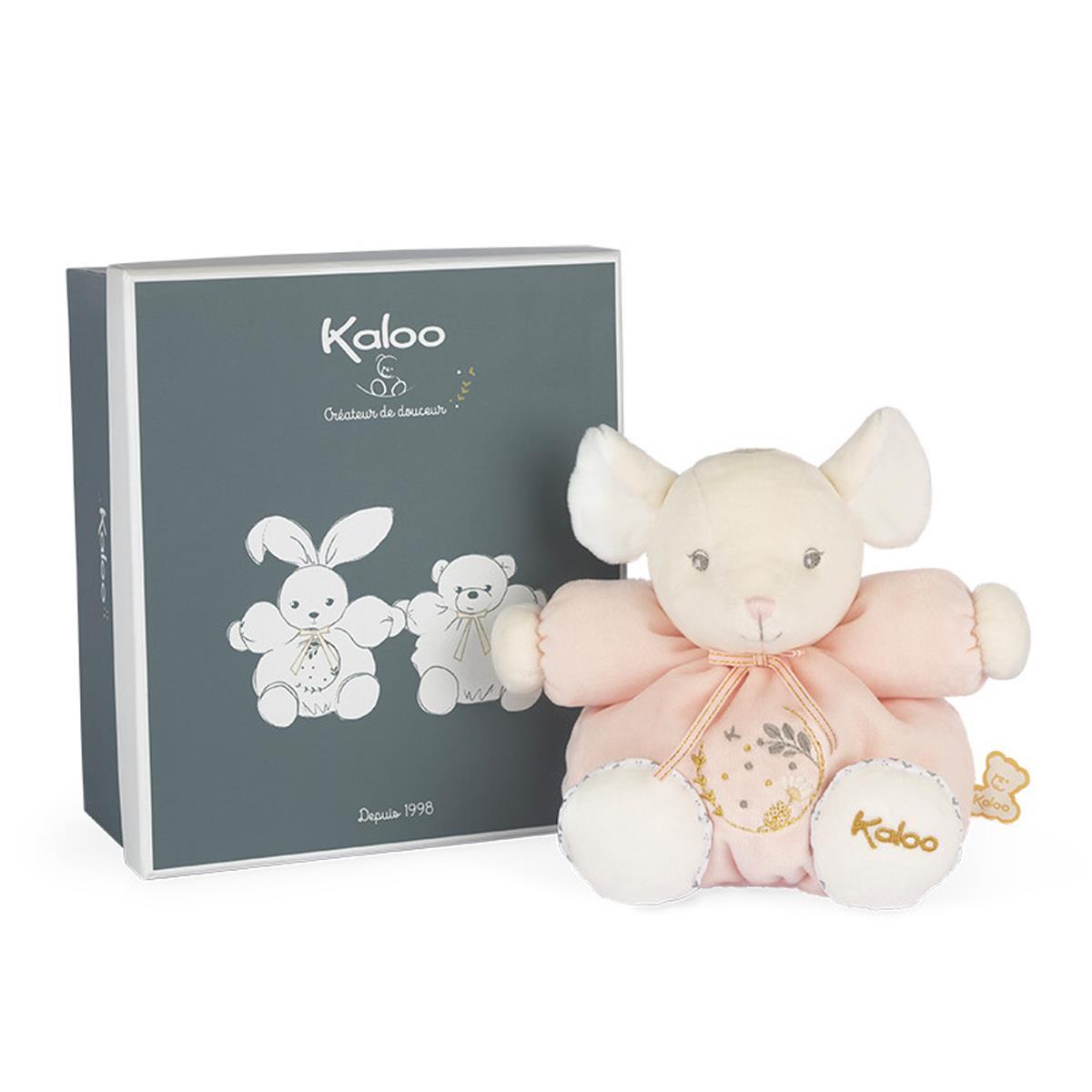 Kaloo Perle Chubby Mouse Small Pink Soft Toy - 18 cm